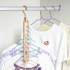 5PCS/10PCS Multi-Functional Nine-Hole Clothes Hanger For Home Storage Closet - Convenient For Folding And Rotating