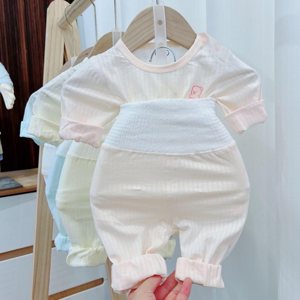 Baby Summer 2017 High-Waisted Belly Protection Pajamas - Infant Summer Style