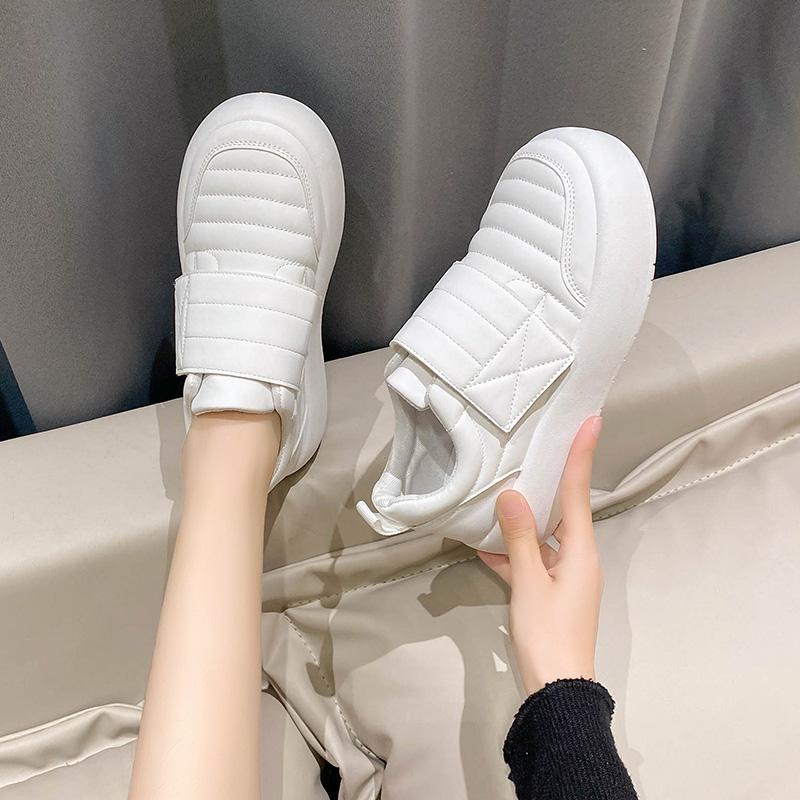 

Maternity cotton shoes winter velvet warm outer wear feet floating loose Velcro casual sports shoes 40