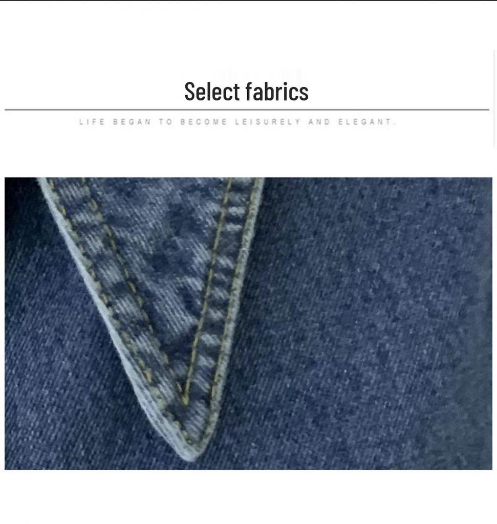 Autumn/Winter Korean-Style Loose Denim Oversized Pointed Collar Shirt Jacket