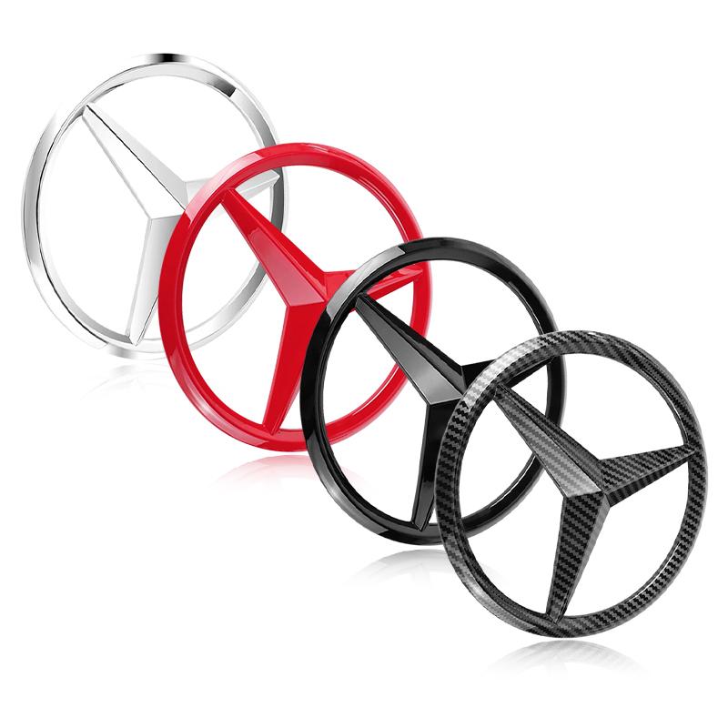 188/210MM Car Front Grille Badge Decal Cover Emblem Stickers Auto Accessories  For Mercedes-Benz C500 C200 C300 A B C E GLA CLA GLK GL ML GLE