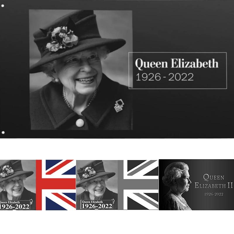 Royal Queen Elizabeth Ii Garden Flag With Union Jack Bunting For Home Decor