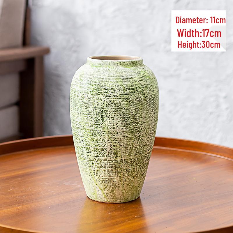 Nordic Ceramic Luxury Vase for Living Room - Minimalist Flower Arrangement Decor