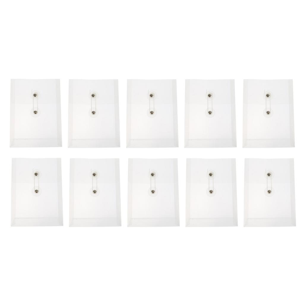 10Pcs Mini File Folders Waterproof Lightweight Portable Document Storage Pouches for Office School Home Travel Receipts Cards