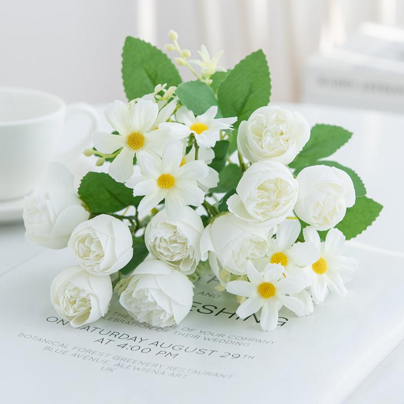 1/2Pc Artificial Flowers Rose Wedding Home Room Table Festival Decoratio Outdoor Garden Yard Bridal Bouquet DIY Gift Accessories