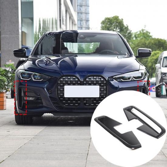 ABS Glossy Black Front Fog Light Frame Trim For BMW 4 Series - (2-door)