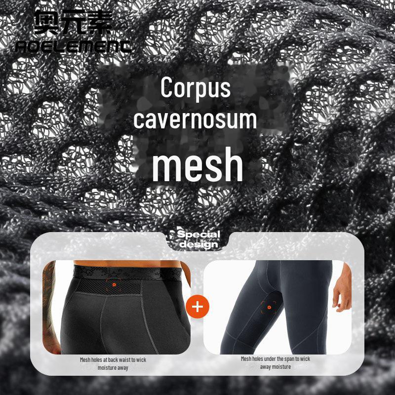 Men's Breathable Mesh Leggings - Thin, Warm, All-Season Underpants