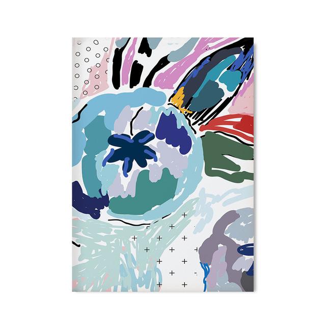 

Яркий цветочный рисунок, настенная живопись на холсте, абстрактные красочные цветочные постеры и принты, скандинавские картины для декора гостиной 21*30cm