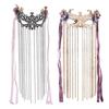 Elegant Alloy Tassels Mask Handmade Fringe Veil Mask Face Cover Accessories for Dance Performers and Costume Lovers