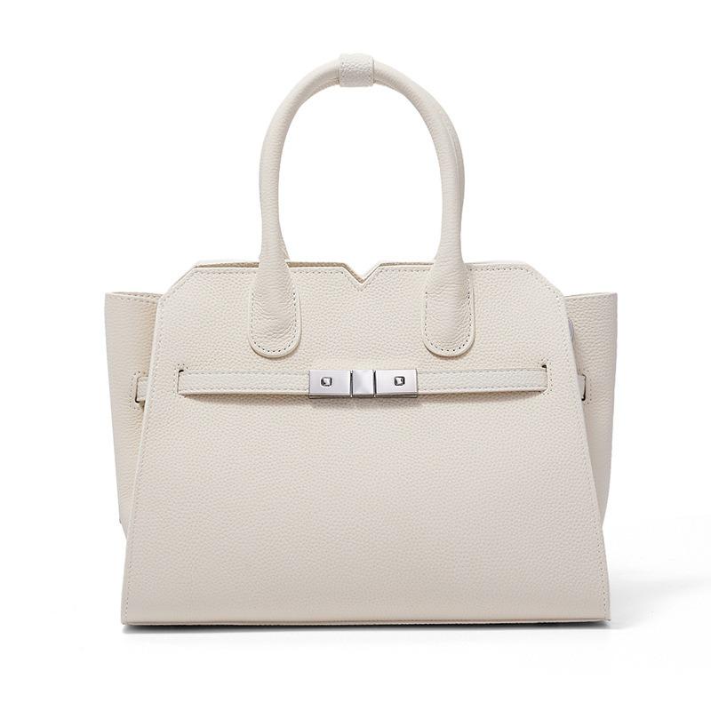 Leather Handbag Women's New High-end First Layer Cowhide Large-capacity Mother Messenger Bag Women's Platinum Bag