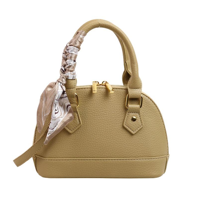 Silk Scarf, Portable Shell Bag, High-end Fashion Shoulder Messenger Bag, Vegetable Basket 2 Early Spring New Women's Bag