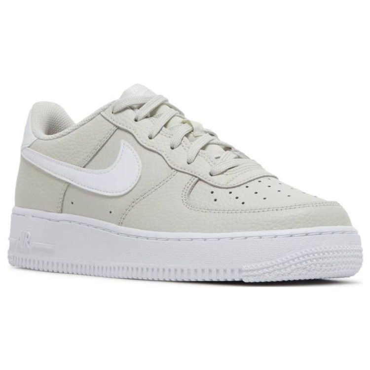 Nike Air Force 1 GS Light Bone Kids Sneakers White CT3839-001