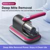 Cordless Handheld Mattress Mite Remover 10kPa Vacuum Cleaner for Home Clothes Sofa Bed Pillows Dust Cleaning Bedroom