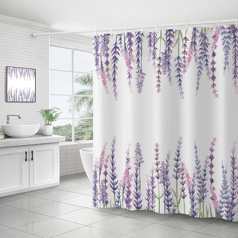 Eenvoudig Waterdicht en Schimmelwerend Douchegordijn Zonder Boren voor Badkamer of Toilet
