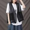 Gilet da donna Cardigan casual Primavera e autunno Sezione sottile Top esterno Gilet senza maniche per tutti i abbinamenti