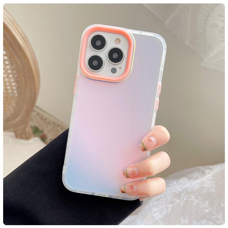 Applicable To Apple 16 Gradient Laser Phone Case Matte IPhone 15 ProMax Anti Fall 14 Anti Fall 13 Protection Case