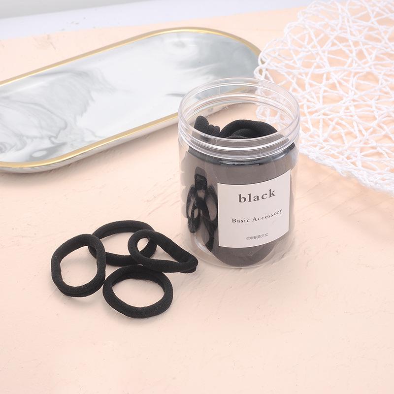 Gradient Multicolor High Elasticity Hair Ties - 50pcs Cute Candy Colors for Women