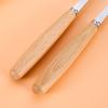 Stainless steel tableware three-piece set, wooden handle, spoon, fork, chopsticks, student outdoor portable tableware set