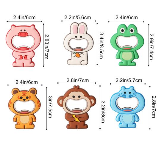 Magnetic Bottle Opener Pig Monkey Rabbit Shape Stainless Steel Opener Beer Cap Remover Fridge Decoration