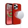 Crong Color Cover Magnetic - Etui Iphone 13 Pro Max Magsafe (Czerwony)