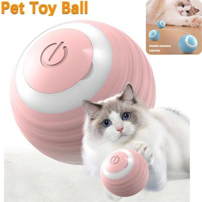New Engaging and Interactive Automatic Rolling Smart Cat Ball Toys - Fun and Effective Indoor Kitten Toys for Stimulating Self-M