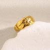 MamacitaSlay 316L Stainless Steel Octagonal Star Open Ring Party Waterproof Jewelry Women's Unique Cool Ring High Quality Gift