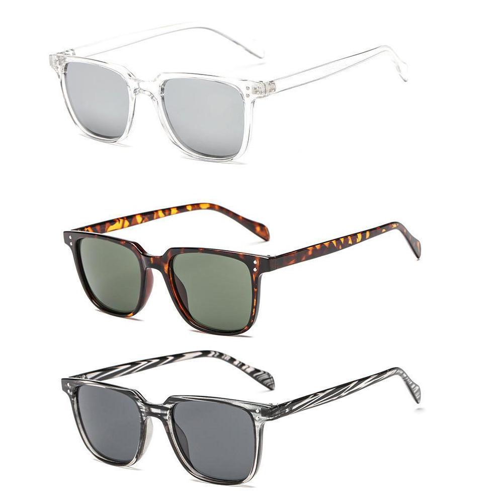 3 Pcs/Set New Rectangle Sunglasses Women Men Vintage Brand Square Sun Glasses for Women Shades Female Eyewear Unisex Glasses