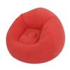 Uppblåsbar bönpåse utan bönor PVC Mjuk flockning Ergonomisk uppblåsbar loungefåtölj för vardagsrum sovrum