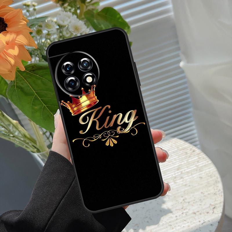 Queen King Crown Case For OnePlus 15 15R 12 12R 13T 13R 13 11 10 10R 10T 8T Nord 5 CE 2 3 4 Lite N20 N30 Cover