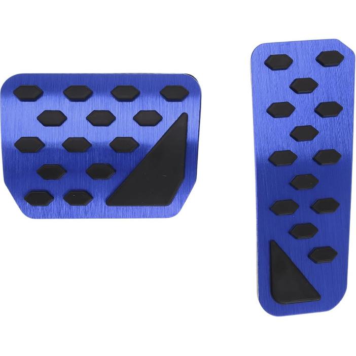 2Pcs Auto Foot Pedals Pads Foot Accelerator Pedal Brake Pedal Covers for Jeep Grand Cherokee 2022-2025 Aluminum Alloy Blue синий