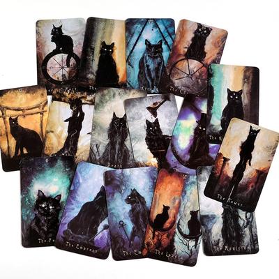 The Haunted Cat Tarot Deck – 78-Karten-Tarot-Deck mit originaler surrealer und fantasievoller Katzenkunst von J Edward Neill, 10,3 x 6 cm