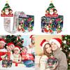 Santa Claus Elf Christmas Party Scene Decor Money Box With Construction Paper