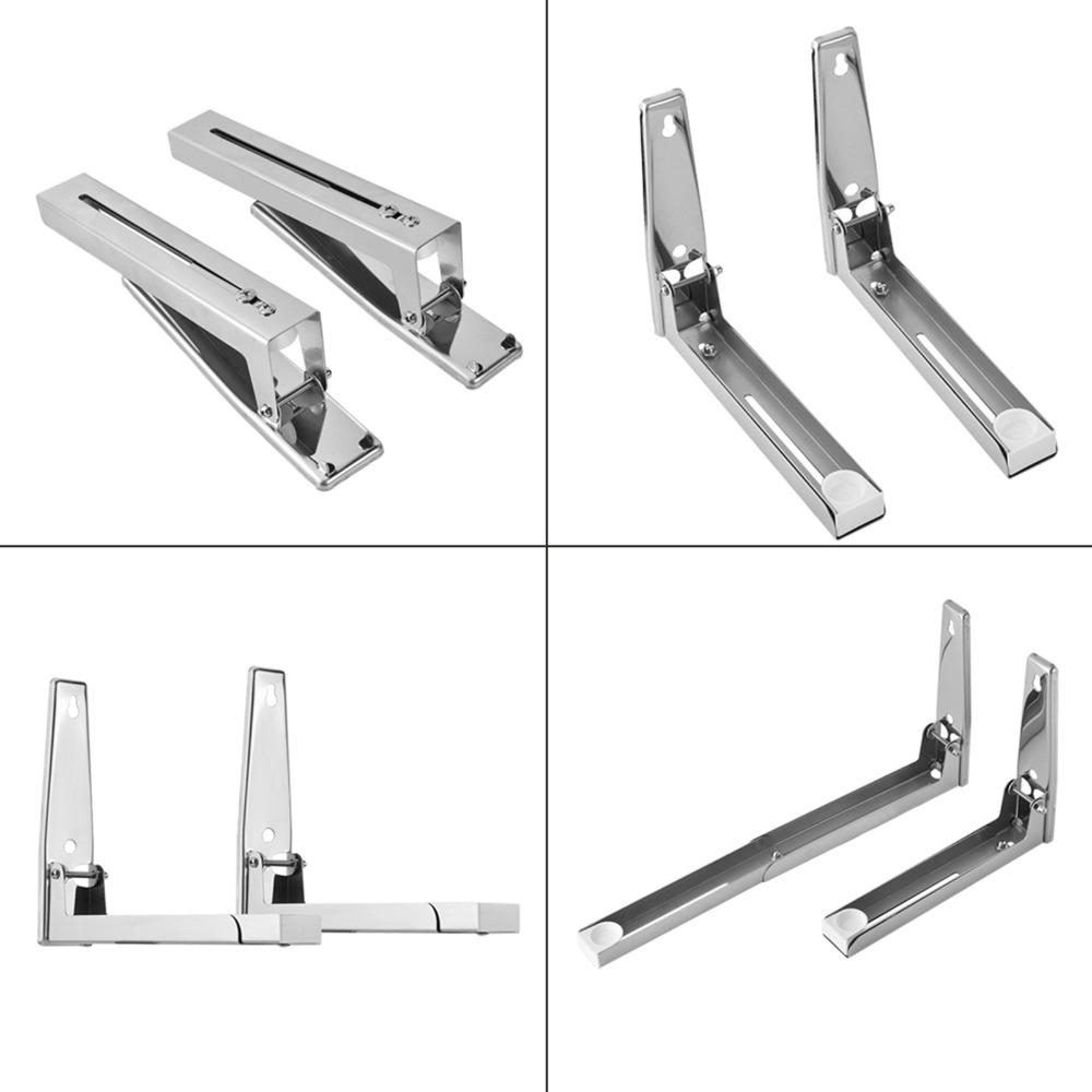 2PCS Load 55 Lb Microwave Oven Bracket Stainless Steel Oven Shelf Foldable Shelf  Microwave Rack