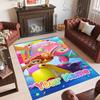 Personalized Crystal Velvet Carpet Custom Name Text,Fall Guys Anti Slip Area Rug For Home Decoration