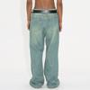 New Spring Denim Pants Men and Women High Quality Men's Denim Pants Jeans Retro Gradient Color Wide Leg Pant Men