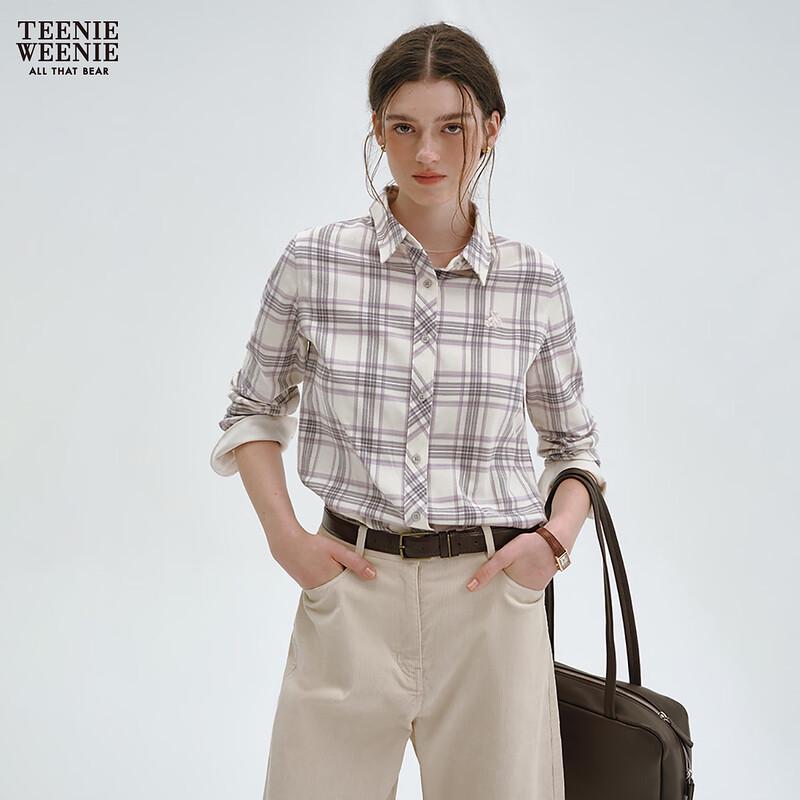 Teenie Weenie Women s Cartoon Bear Plaid Shirt S