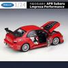 Welly 1/24 Subaru Impreza Alloy Track Racing Car Model Diecasts Metal Sports Car Vehicles Model Simulation Collection Kids Gifts
