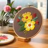 5pcs/pack Beech Wooden Embroidery Hoop Base Mobile Phone Stand Holder Portable Double Slot Bracket Embroidered Ornaments