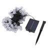 LED Solar String Lights 12M Ball Style Outdoor Rainproof Solar Powered with Remote Control 100 Lights 8 Lighting Modes