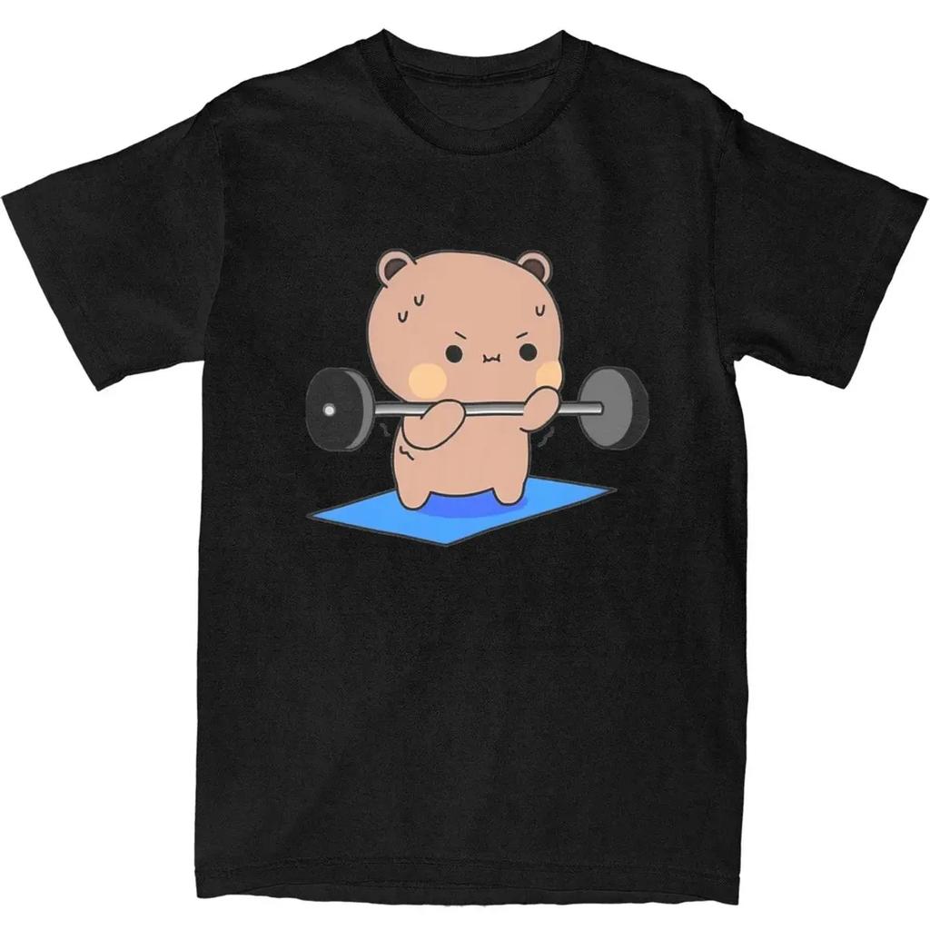 Men's Cute Cartoon Cloth Cloth Toot Print Fashion Cotton T-shirt Top Y2K Casual Short Sleeve T-shirt O Collar Loose Men's T-shir
