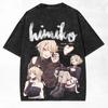 2026 Fashion My Hero Academia T-shirt Men Women Clothing Toga Himiko Anime Vintage Washed T Shirt Summer Cotton Tees Clothes