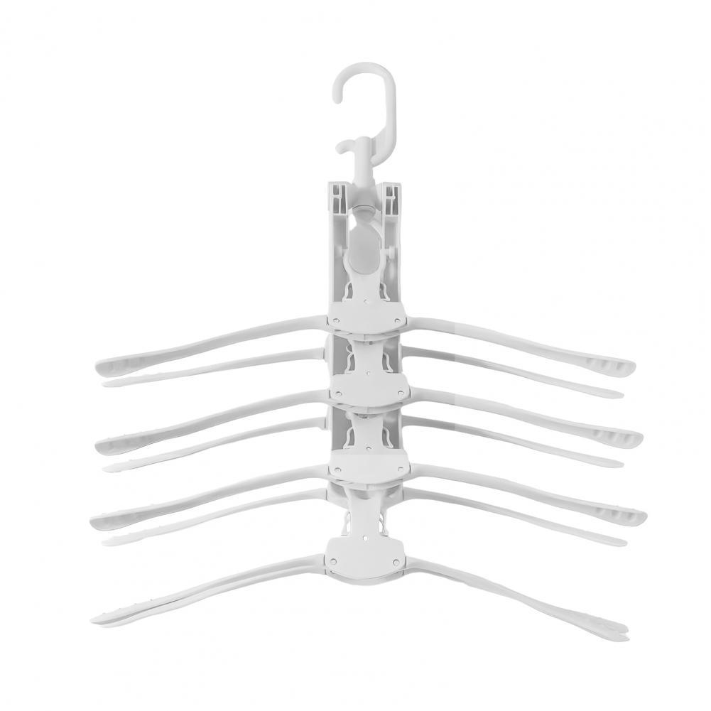 

Органайзер для галстуков Вешалка для галстуков Вращающаяся сушилка для одежды Вместительный органайзер для ремней с высокой грузоподъемностью Складной для нижнего белья белый