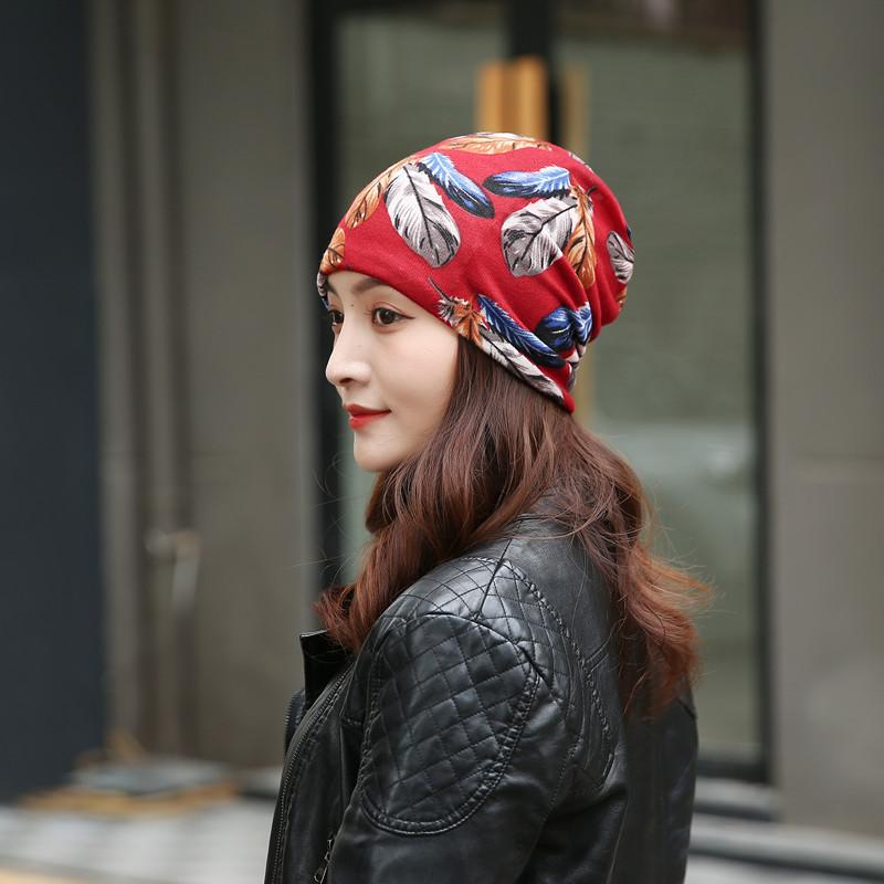 Fashion Double Head Cap Bib Twist Cap Multi-Functional Printed Scarf Cover Cap Neck Cap Face Mask Headscarf Cap C081