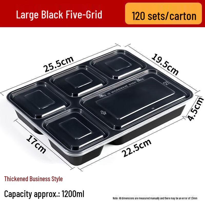 Disposable Multi-Compartment Takeout Containers