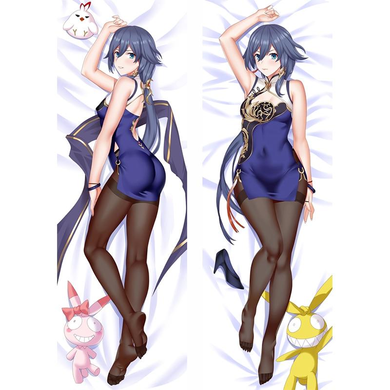 

60x180 см Honkai Impact 3 наволочка дакимакура косплей Фу Хуа наволочка обнимающая аниме наволочка с принтом