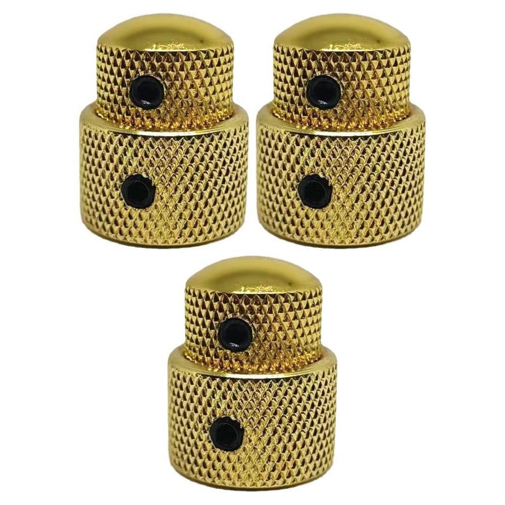 

3 шт. двухслойные двойные концентрические ручки управления для электрогитары Domed Gold