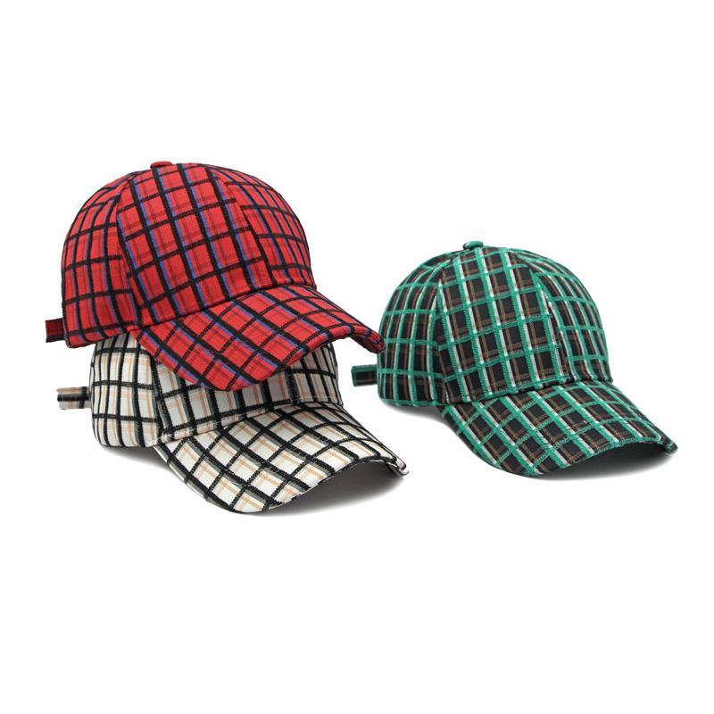 Gorra a cuadros para mujer, gorra de béisbol con protección solar para exteriores, gorra Snapback para hombre, sombreros con visera, sombrero de pesca, gorra de pico