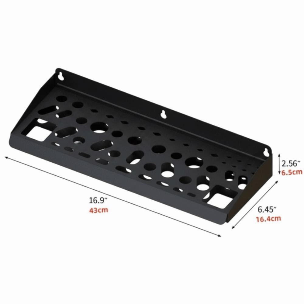 Wall Mount Tool Storage Rack Screwdriver Holder Wrench Utility Shelf Small Workshop