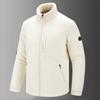 Fashionable Stand Up Collar Fleece Jacket with Thick Fleece and Warm Fleece Jacket In Large Size