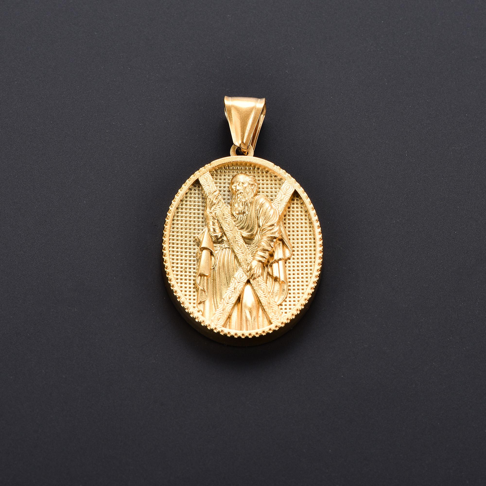 

Christian Stainless Steel Jesus Virgin Mary Pendants DIY Necklace for Women Men Gold Color Chain Charm Religious Metal Jewelry